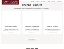 Tablet Screenshot of humanfactorsrnd.com